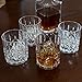 Lily's Home Acrylic Double Old Fashioned Whiskey Tumbler - Set of 4 Premium Indoor / Outdoor Whisky Scotch Tumblers - Shatterproof, Reusable, Dishwasher Safe