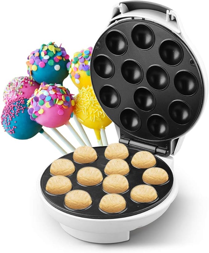 DSP Cake Pop Maker Bake 12 Pop Cakes at Once NonStick Surface Easy
