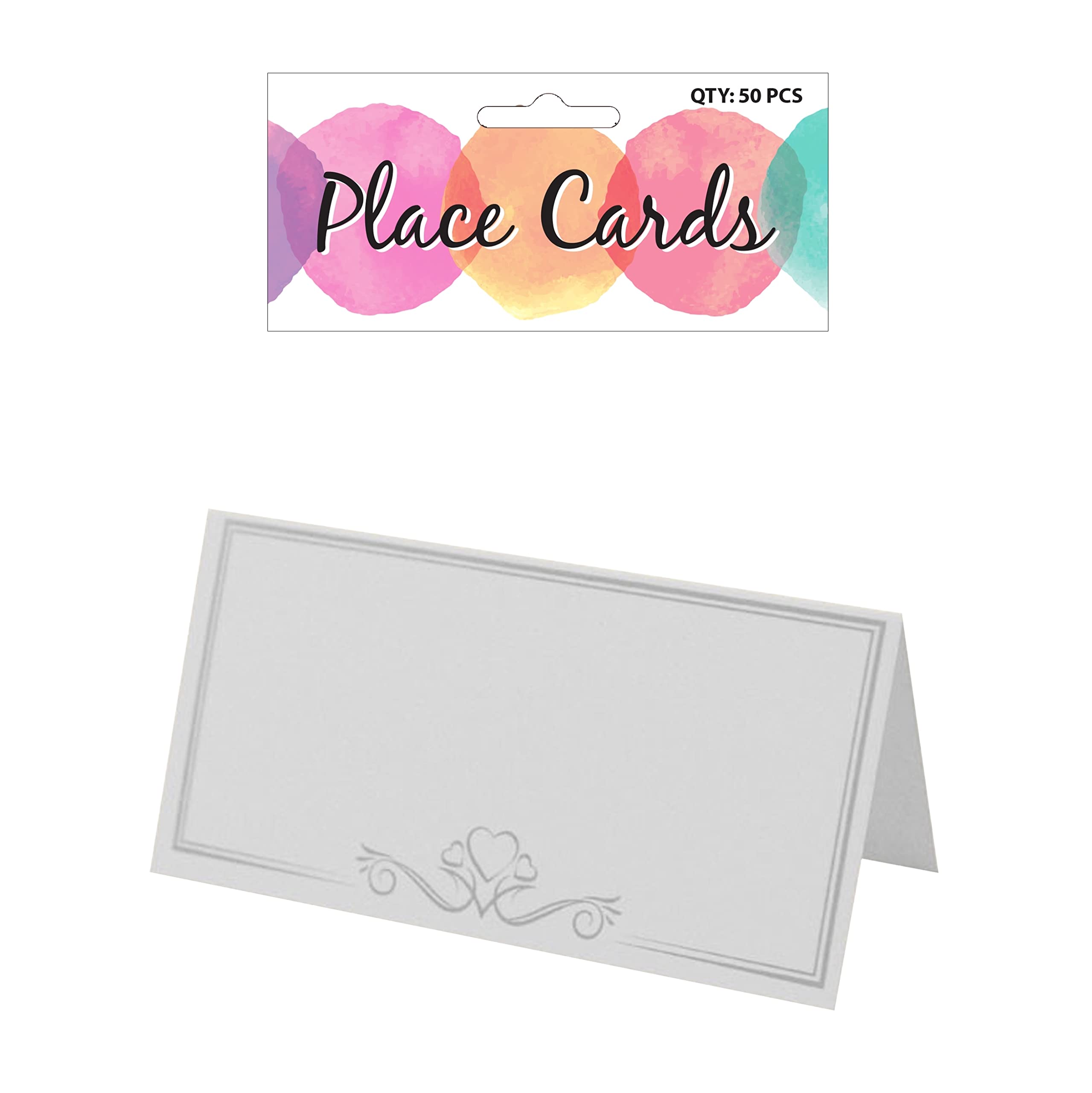 Wedding Table Place Name Cards - Decoration Favours Cheap - White -X51 169
