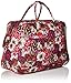 Vera Bradley Women's Cotton Grand Travel Bag, Rosewood, One Size