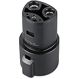 Lectron J1772 to Tesla Charging Adapter, 60A & 250V AC - Compatible with SAE J1772 Chargers (Black)