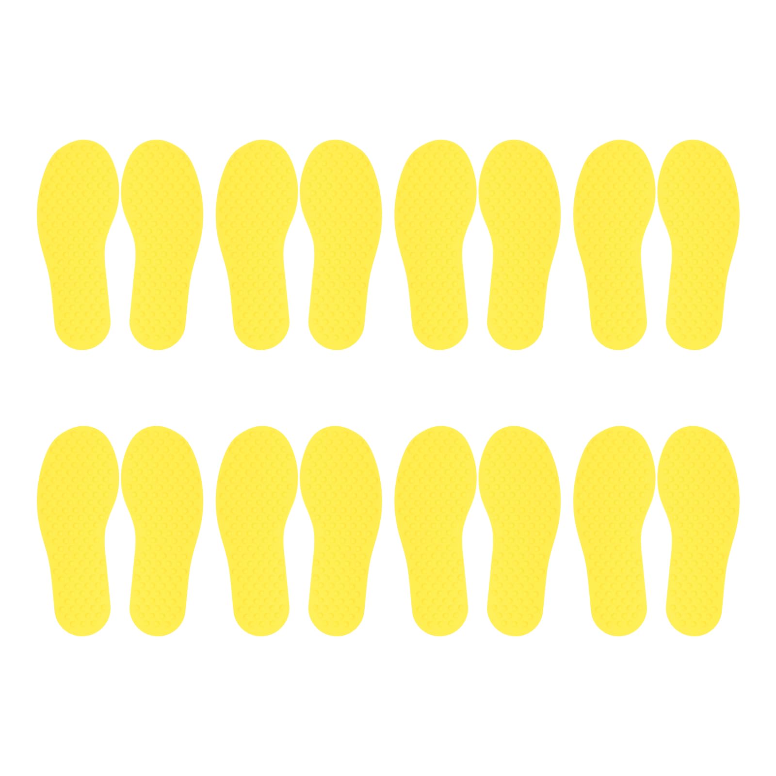 PATIKIL Feet Markers for Classroom, 8 Pairs Plastic Floor Foot Shaped Non Slip Spots Carpet Markers for Education Preschool Children Teacher Supplies, Yellow