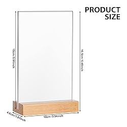 Maitys 10 Pack Acrylic Sign Holder 4 x 6.5 Inch