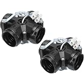 PATIKIL E26/E27 Medium Base 4 Light Cluster Socket, 2 Pcs Lamp Base Holder Multi-Cluster Incandescent for E26/E27 Lamp Holder Bulb,Black