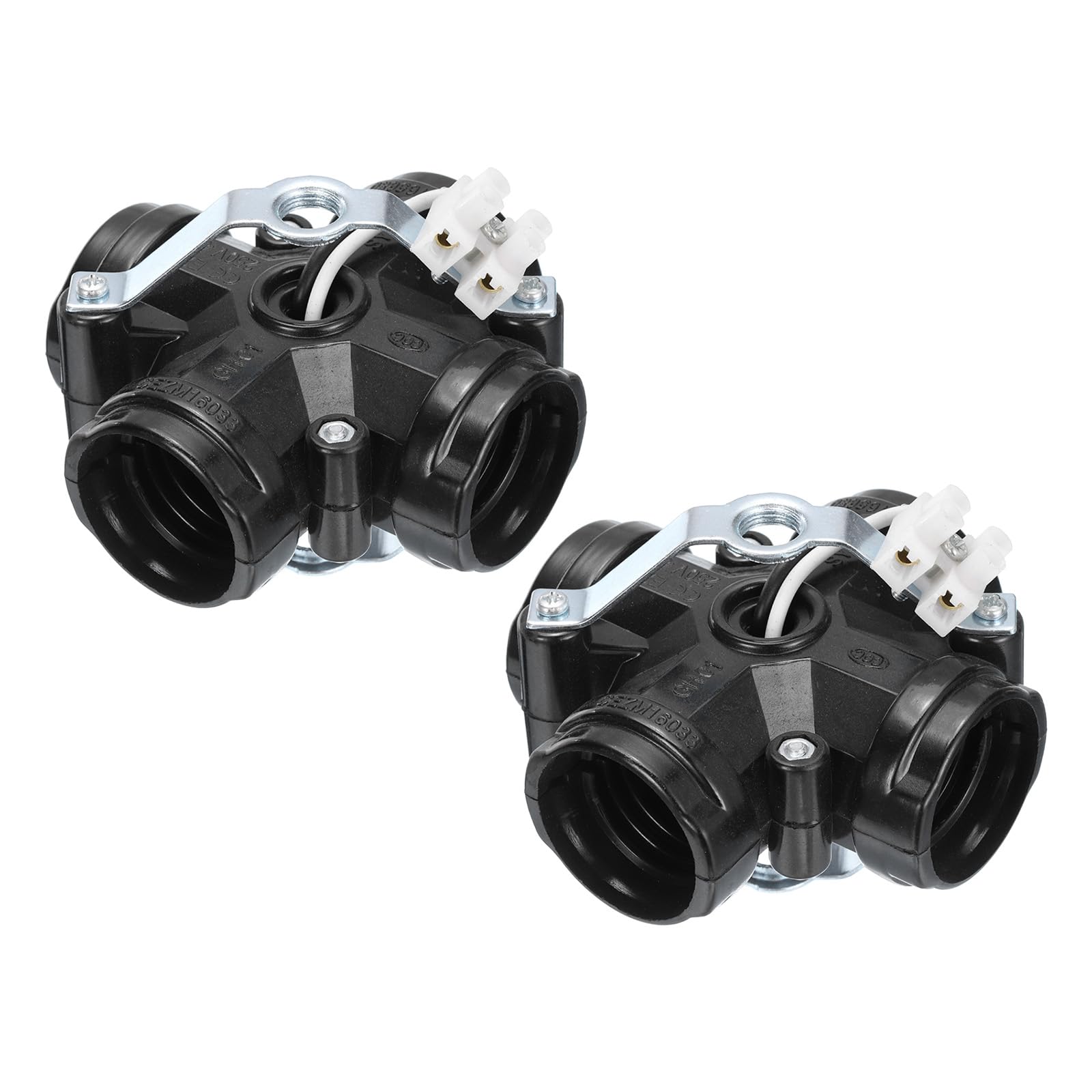 PATIKIL E26/E27 Medium Base 4 Light Cluster Socket, 2 Pcs Lamp Base Holder Multi-Cluster Incandescent for E26/E27 Lamp Holder Bulb,Black