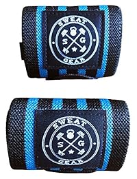 sweatgear Premium Protector de muñeca. Mejor para levantamiento de peso, CrossFit, soporte de muñeca, Fitness, estabilidad y apoyo.
