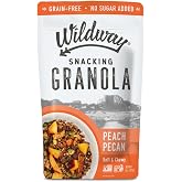 Wildway Keto Granola | Peach Pecan | Grain-Free, Certified Gluten-Free Cereal | Vegan, Low Carb | No Sugar Added | Paleo-Friendly | Non-GMO Fruit &amp; Nut Clusters | Nutrient-Rich Snack | 8 oz