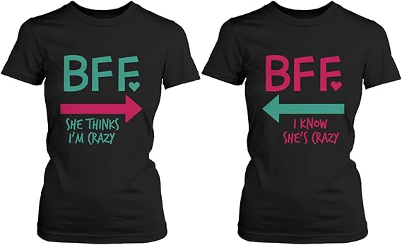 camisas de mejores amigos mujer y hombre