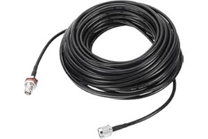 uxcell RG58 RF Coaxial Cable TNC Male to TNC Female Pigtail Jumper Cable 49.2 Feet