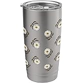 The Summer I Turned Pretty - Block White Daisy Print Stainless Steel Insulated Tumbler