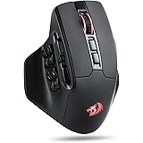 Redragon M811 PRO Wireless MMO Gaming Mouse, 15 Programmable Buttons RGB Gamer Mouse w/Ergonomic Natural Grip Build, 10 Side 