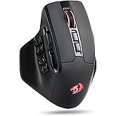 Redragon M811 PRO Wireless RGB Gaming Mouse 26K DPI Remapping Keys | Cable-Free 0 Delay Dedicated for FPS Gamers, Custom Macro Keybinds, Vibing Backlight, Ergonomic Grip Body Comfort