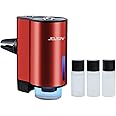 2024 Smart Air Freshener & Diffuser, 3-Mode Adjustable Rechargeable Ultrasonic Atomizer, Car Scent Diffuser with 3 Fragrance Bottles, Red