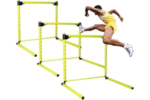Adjustable Hurdles with Scale - Detachable Agility Training Equipment for Track, Soccer & Football, Indoor & Outdoor Use, Ide