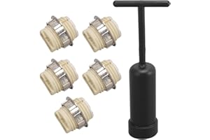 Qiilu G9 Socket 5Pcs G9 Ceramic Lamp Holder Zinc Alloy Base with Socket Removal Tool