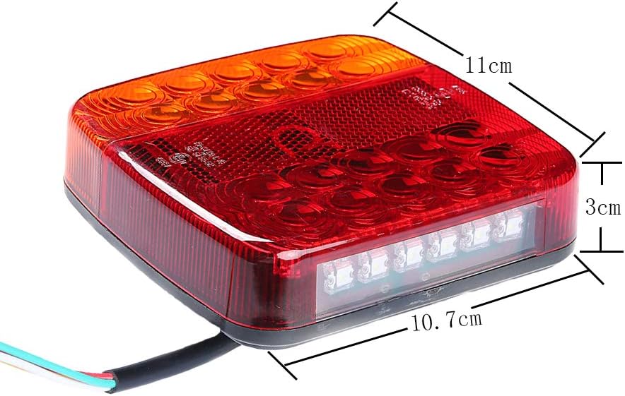 Newness moto rosso 12V LED regolabile Cafe Racer Style Stop fanale posteriore moto freno fanale posteriore fanale posteriore per Chopper  201355758