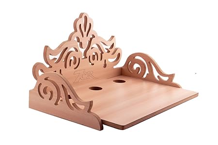 7cr Wooden Wall Shelf - (7.5x7 in, Light Brown)