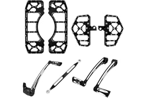 HDBUBALUS Motorcycle Floorboards Driver Passenger Footboards Foot Peg Shift Lever Linkage Brake Arm Kit Fit For Harley Tourin