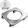XIEEIX Movable Propane Cylinder Base, Fixed Propane Tank Tray with Brake Wheel, 5-30ib Gas Cylinder Fixed Shelf, Used for Gas Cylinder Consignment and Fixed Storage