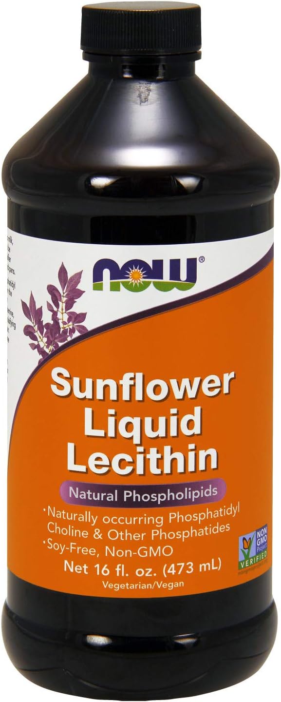 NOW Foods Sunflower Lecithin Liquid 473 ml 16 Oz Brand NOW