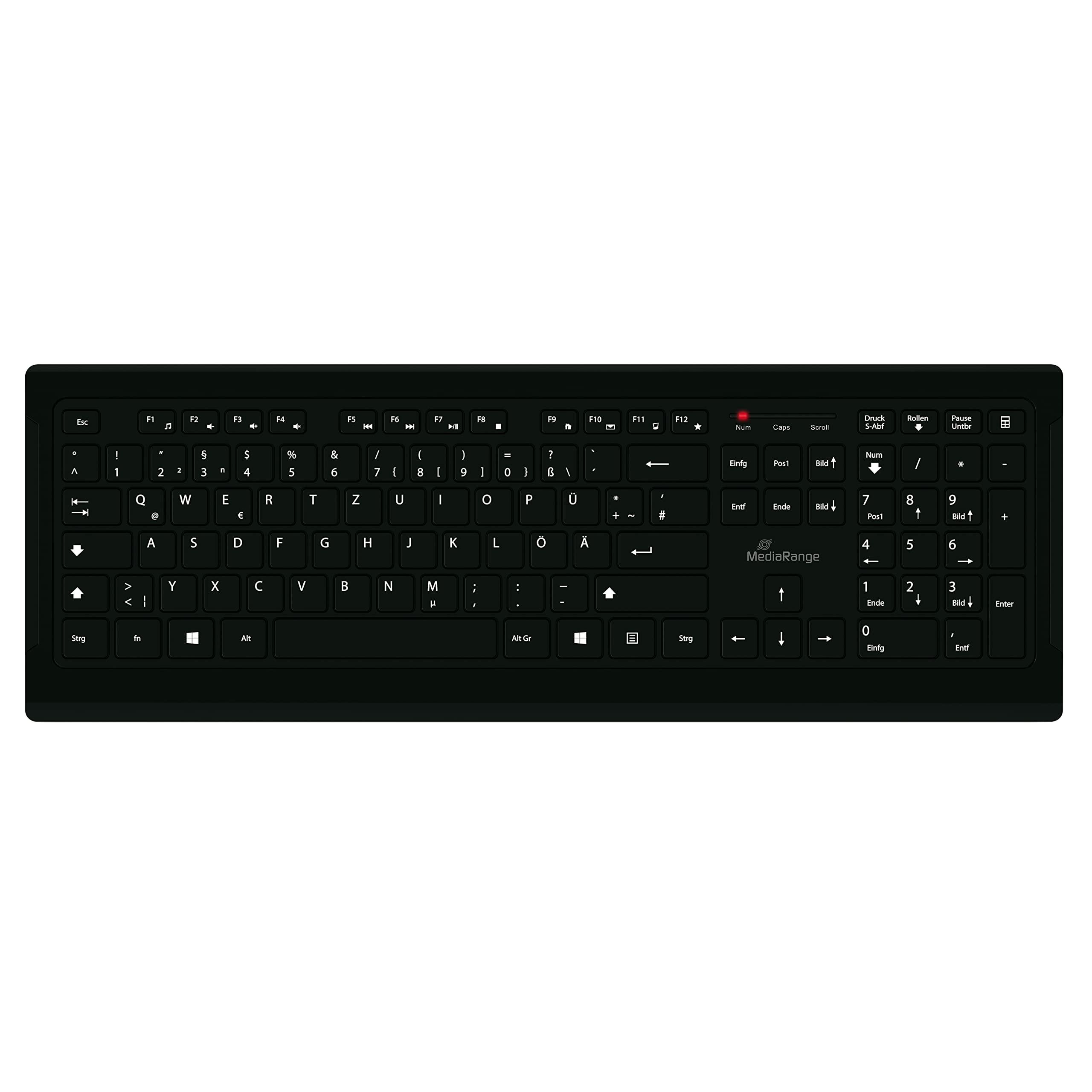 MediaRange MROS101 Keyboard QWERTZ black with cable