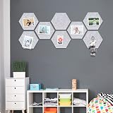 Yoillione Hexagon Self-Adhesive Pin Board Grey 8 Pack 22x19cm DIY Wall Decor 20 view 4