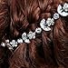 Remedios Wedding Bride Silver Plated Rhinestone Hair Hoop Clip Headband