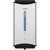 AIKE Automatic Soap Dispenser Commercial Wall Mounted Liquid Dispenser Brushed Stainless Steel Finish 1100ml Large Capacity