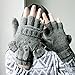 Cozy Design Women's Knitted Gloves with Roll Up Cuffs for Winter (Elephant Knitted)