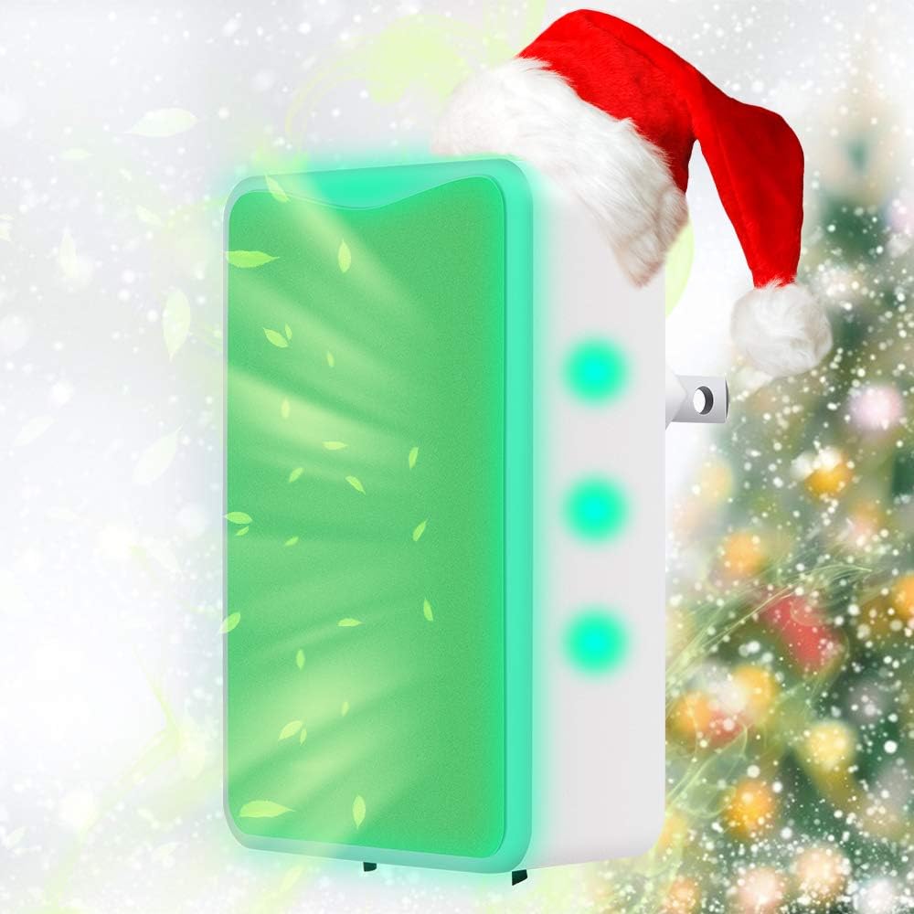 Air Purifier,Air Purifier for Home and Smoke and Office Pets Odor, Direct Plug-in Portable Ionic Air Purifier Travel-Size Smoke Purifier: Kitchen & Dining