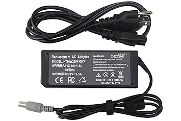 Flyten 90w Charger For Lenovo Thinkpad X230 X230t X0 X0s X130e Thinkpad T60 T5i T4s Thinkpad E5 E530c E430 E530 E425 L512 L430 Thinkpad Edge 14 Edge 15 0301 12 Months