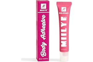 Body Adhesive Glue for Clothes 20ml, Sweat Proof, Water Wash Off Skin Adhesive, Fabric-Safe Liquid Fashion Glue Tape for Danc