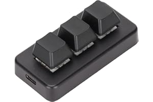 Tgoon Mini 3 Key Programmable Keyboard, RGB Backlit Mechanical Macropad with USB C Interface, Hot Swap Keypad, Cut Copy Paste