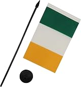 AZ FLAG Ireland Table Flag 4x6 in. 10'' Pole Desk Mini Banner 100% Polyester view 3