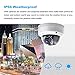 Outdoor 4MP POE Dome IP Security Camera Onvif- IP66 Weatherproof-2K HD(2688×1520) 2.8mm Lens- IR Night Vision Motion Detection with SD Card Slot