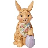 Enesco Jim Shore Mini Easter Bunny/Floral, Figurine, 3.62in H