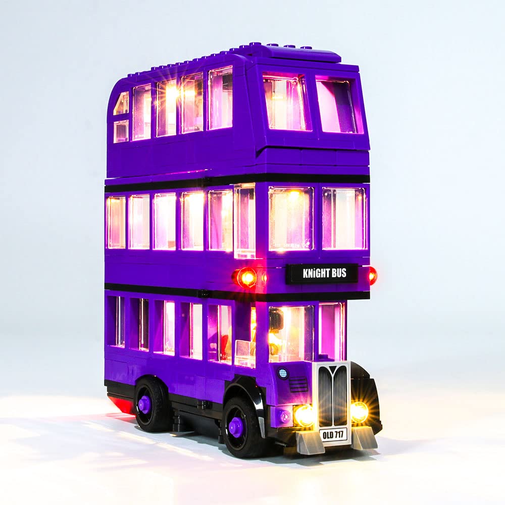 bricklight LED Light kit for (LEGO Harry Potter Knight Bus 75957) (Set NOT included) (New Version)