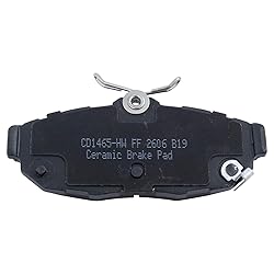 TRQ Rear Brake Pads Ceramic Compatible with