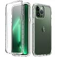 LABIL for iPhone 13 Pro Max Case, 360° Full-Body Protection Heavy Duty Crystal Cover Case with Built-in Screen Protector Compatible with iPhone 13 Pro Max (6.7 inches) - Clear