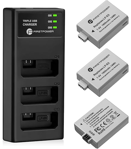 Amazon.com : BM Premium LP-E5 Dual Bay Battery Charger for Canon