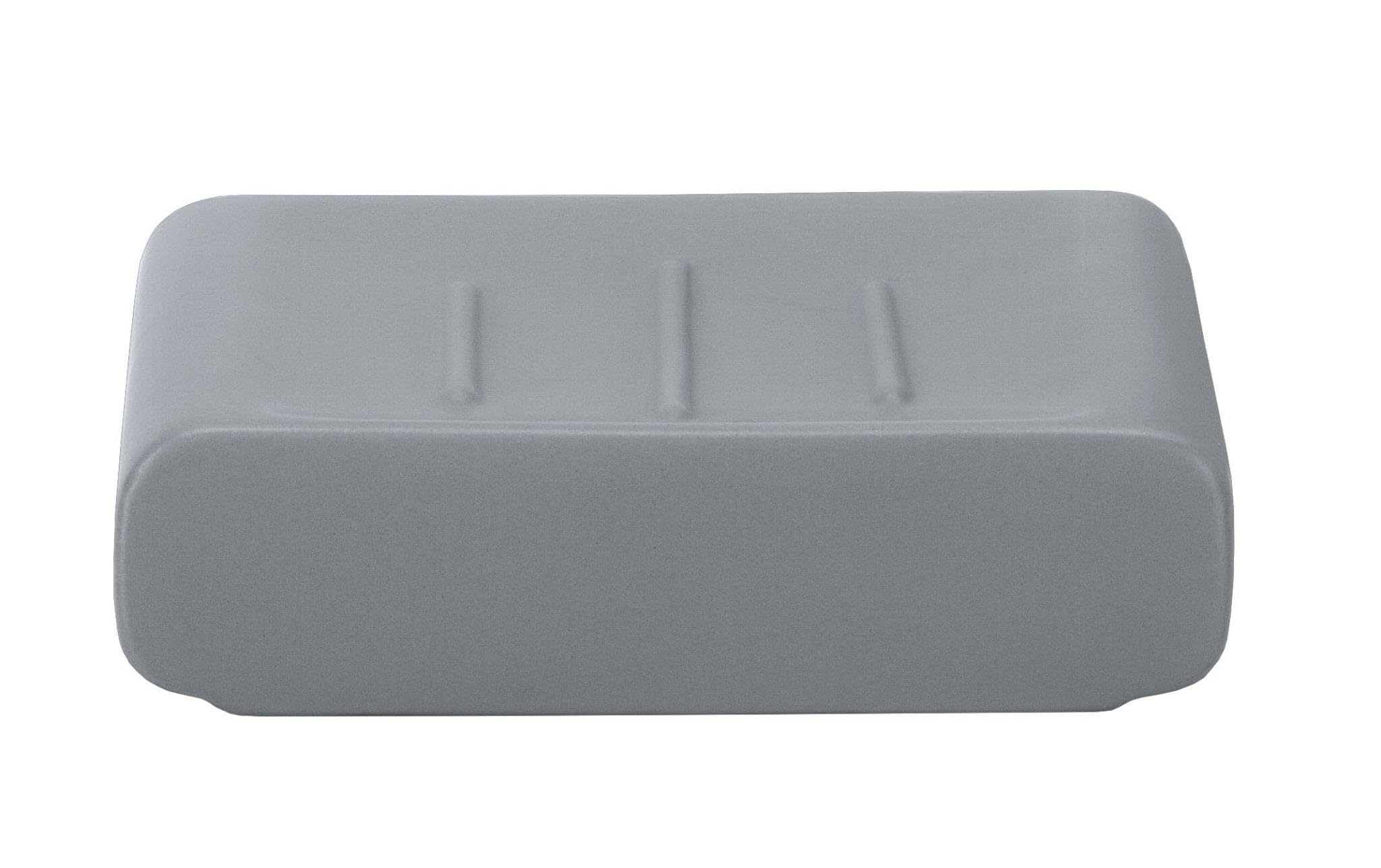 Kleine Wolke Stoneware Cubic Soap Dish, Anthracite — image 1