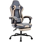 SEGEDOM Gaming Chair, Ergonomic Computer Chair with Footrest and Massage Lumbar Support, Office Video Game Chairs with Adjust