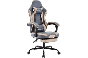 SEGEDOM Gaming Chair, Ergonomic Computer Chair with Footrest and Massage Lumbar Support, Office Video Game Chairs with Adjust