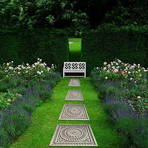 Centishop Square Paving Mould,DIY Garden Plastic Concrete Mold Stepping Stone Paver Brick Landscape Pedal Stone Path Mold Garden Making Tools