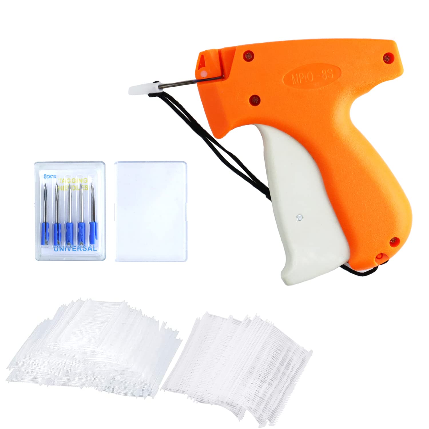 Photo 1 of 1 Set Clothing Tagging Gun, Standard Clothes Retail Price Tag Attacher Gun Set Kit with 5 Needles and 1000 Pcs 1.2'' Barbs Fasteners for Boutique Store Warehouse Consignment Garage Yard