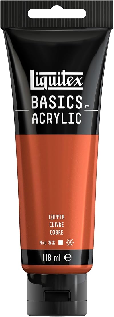 Liquitex Basics Copper Acrylic Paint 118 ml Tube Artist Quality