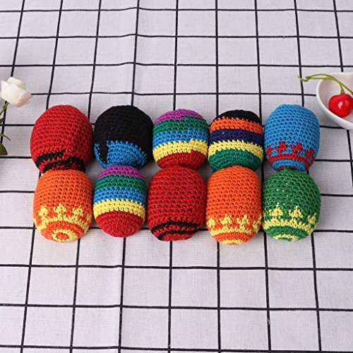Huilier Handmade Sacks Footbag Toy Balls Magic Juggling Ball Kid Outdoor Toy Soft Ball - Thumbnail 3