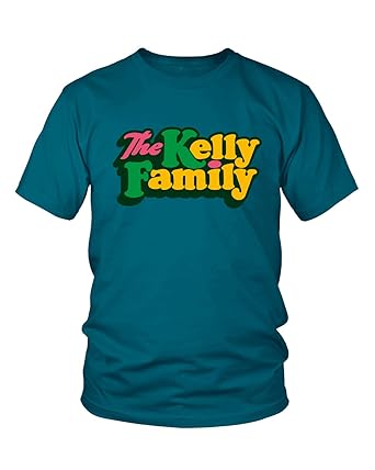 The Kelly Family T Shirt Logo Herren Rot Musik Fanbekleidung Tops Shirts