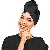 LVBGQVL Women Turbans and Head Wraps, Women African Turban Flower Knot Pre-Tied Bonnet Beanie Cap Headwrap