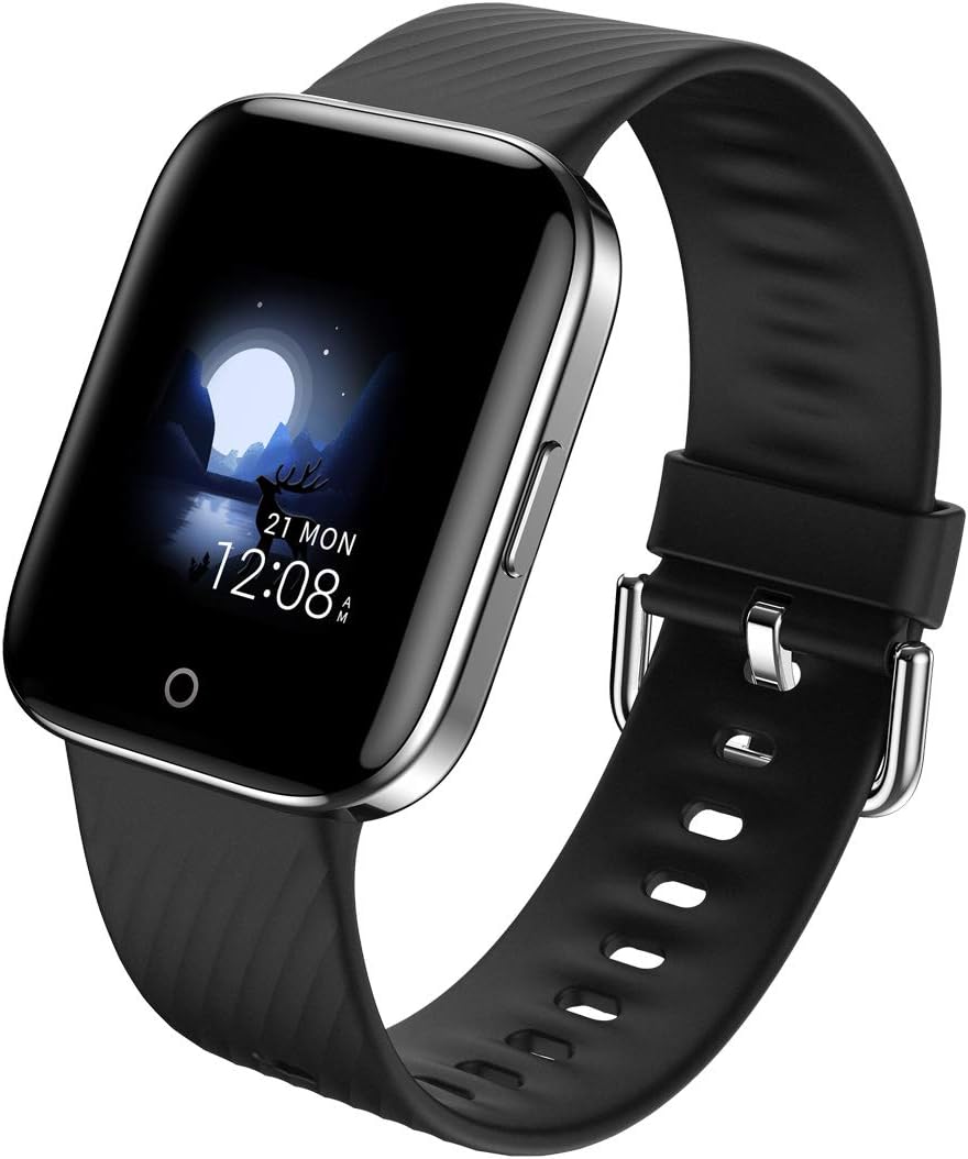 LICEYOO Activity Tracker Heart Rate Monitor Fitness Tracker Step Counter Calorie Counter with 17 Sports Modes Connected GPS Ultrathin Strap Long Battery Life Waterproof Smart Watch for Women and Men
